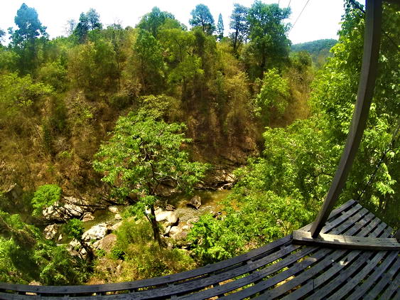 Tirolesa en Chiang Mai, Tailandia