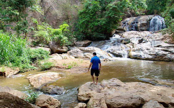 Explorando las cascadas de Mae Sa