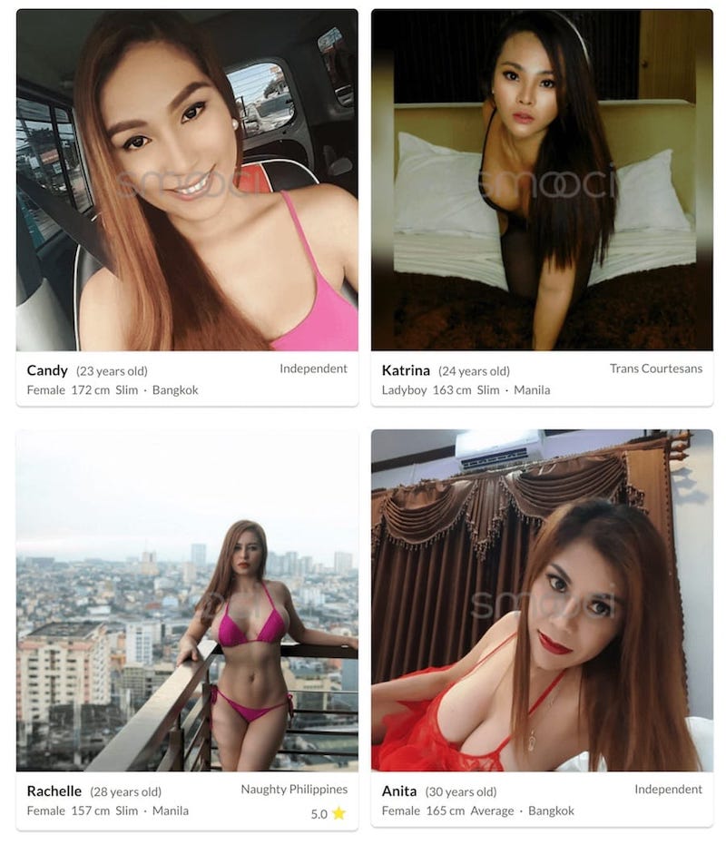 Encuentra y reserva acompañantes en línea en Bangkok con Smooci