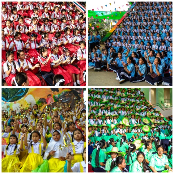 Una visión de un día deportivo en una escuela tailandesa Una visión de un día deportivo en una escuela tailandesa