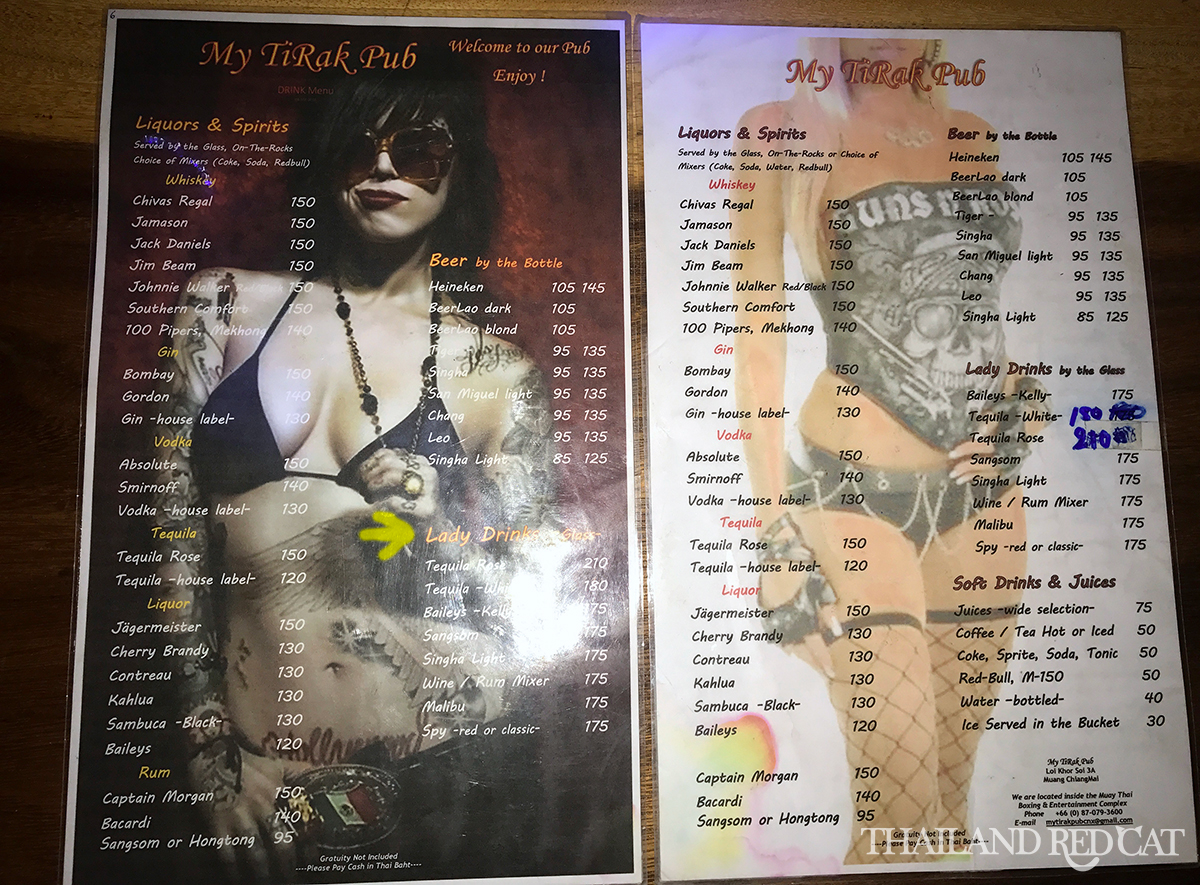 Bares femeninos y chicas de bar en Chiang Mai.