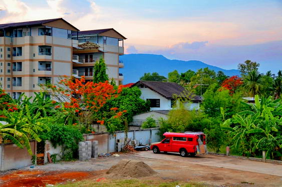 Nuestra vista de la casa de Doi Suthep
