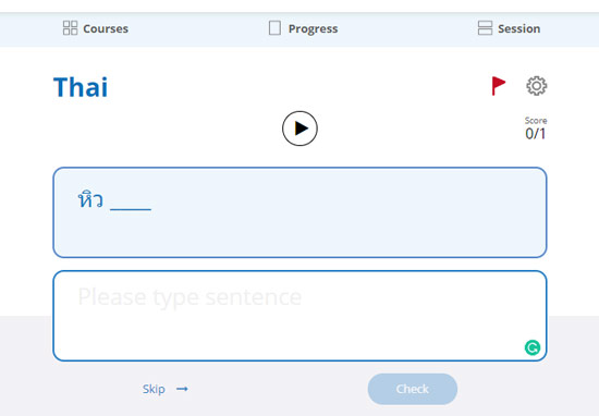 Aprender tailandés con Glossika: ventajas y desventajas del método de repetición espaciada