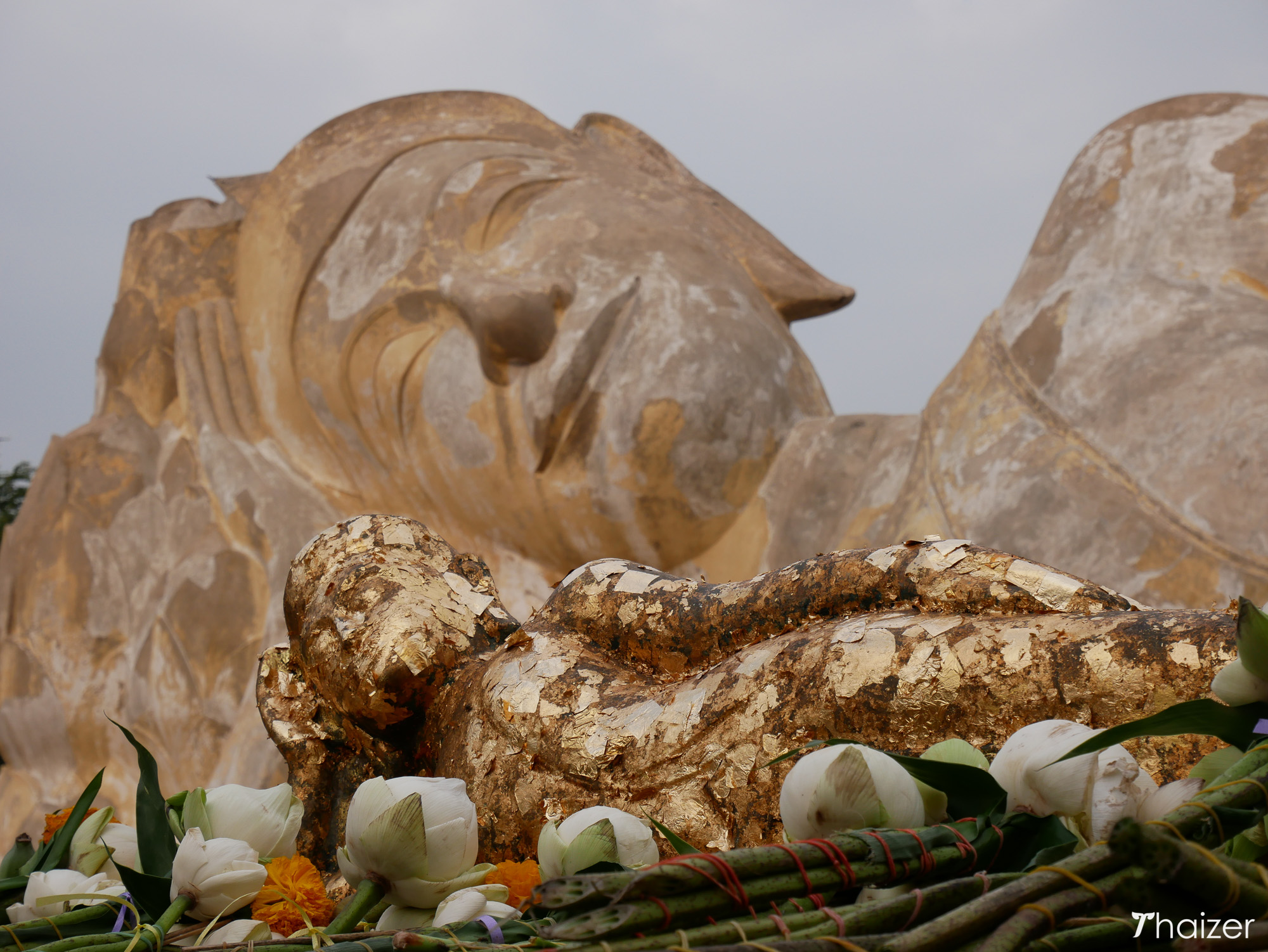 Buda reclinado, Wat Lokaya Sutha, Ayutthaya