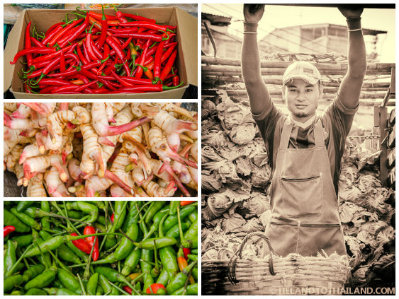 Mercado Pak Khlong Talat en Bangkok