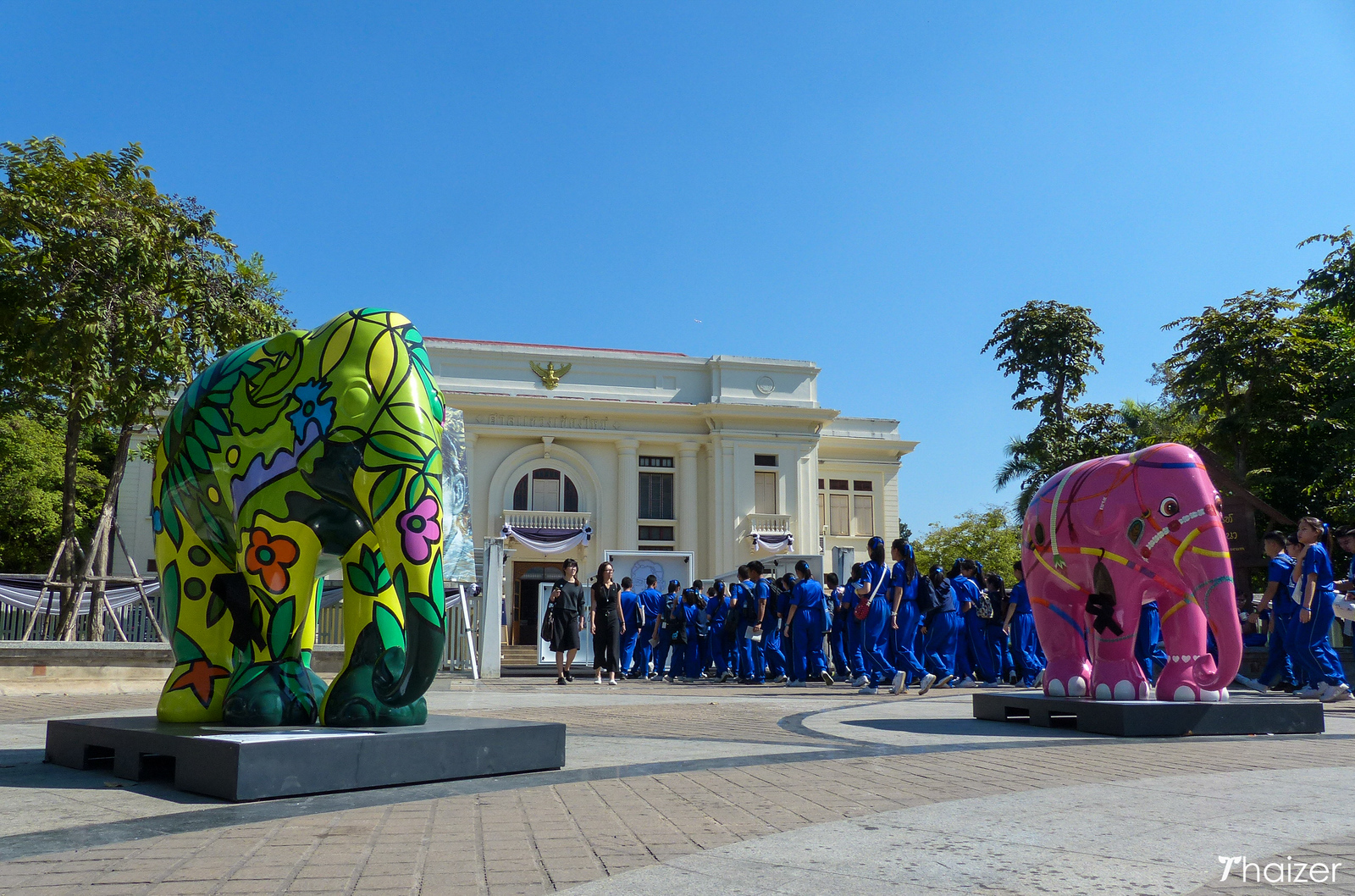 Desfile de elefantes en Chiang Mai