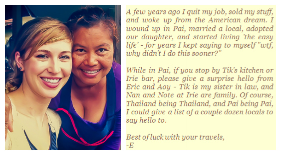 Viaje a Pai, Tailandia: comer, dormir, repetir