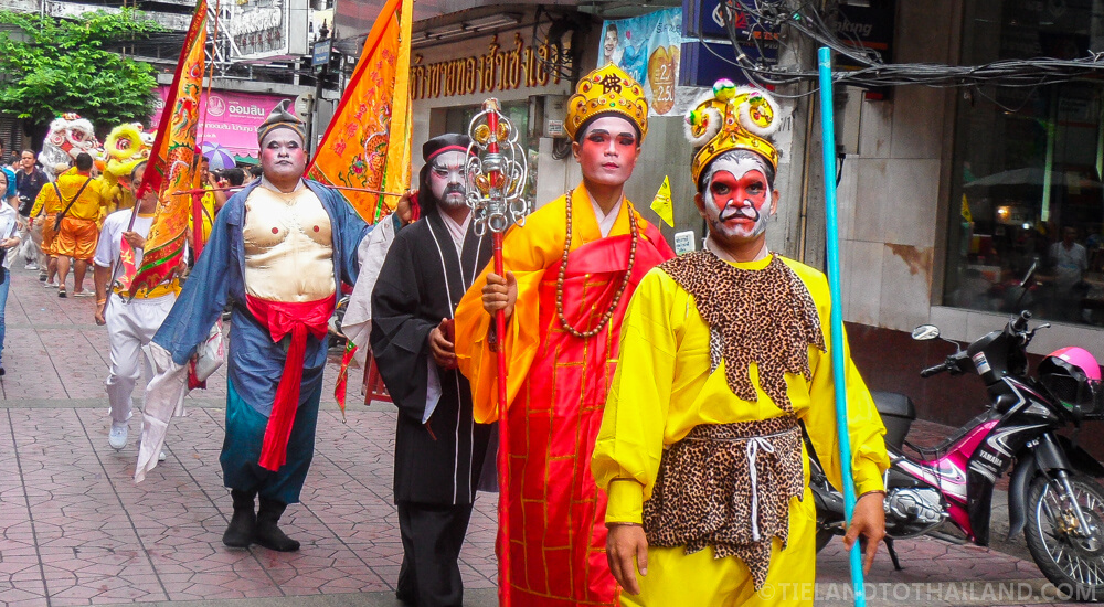 Festival vegetariano en Bangkok