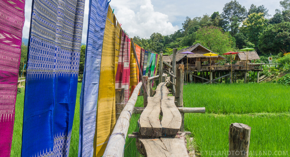 Café en los arrozales de Ban Tai Lue Café