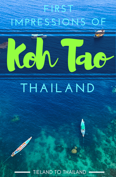 Primeras impresiones de Koh Tao