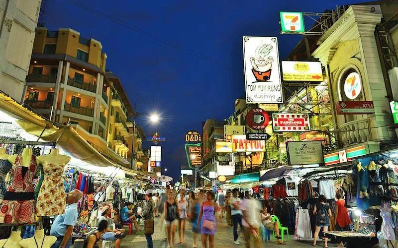 Vida nocturna en Khaosan Road