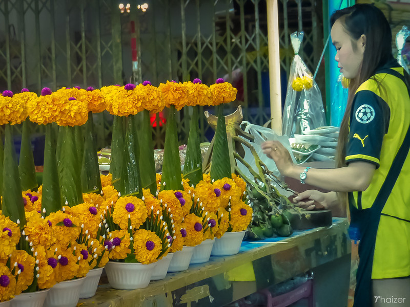 Mercado de flores y verduras Pak Klong Talad, Bangkok Mercado de flores y verduras Pak Klong Talad, Bangkok