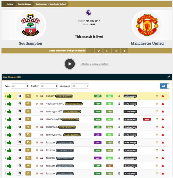 Tres formas de ver la Premiership Football y la Champions League gratis en Tailandia