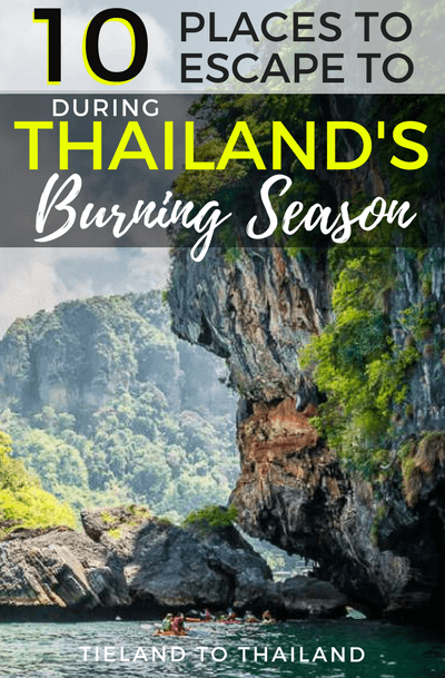 Diez lugares a los que escapar durante la temporada de incendios en el norte de Tailandia