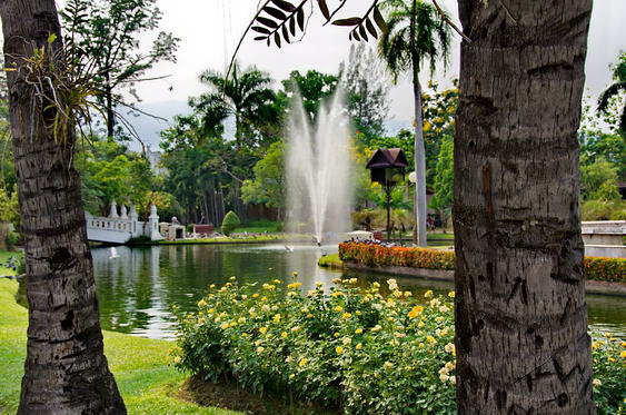 El parque del centro de Chiang Mai.