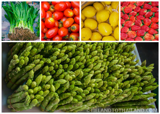 Mercado Pak Khlong Talat en Bangkok