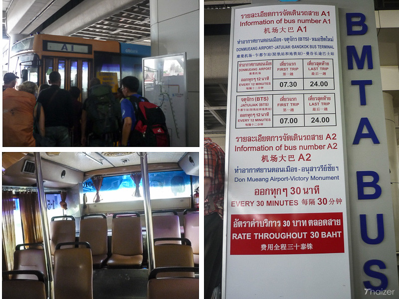 Servicio de autobús del aeropuerto desde y hacia Bangkok Don Muang