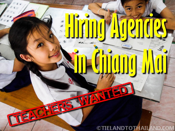 Agencias de contratación en Chiang Mai: se buscan profesores