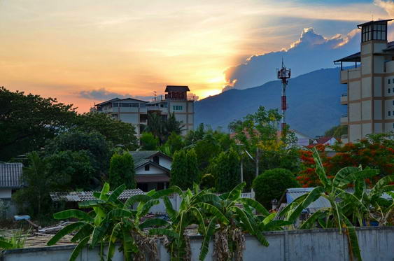 Nuestra vista de la casa de Doi Suthep