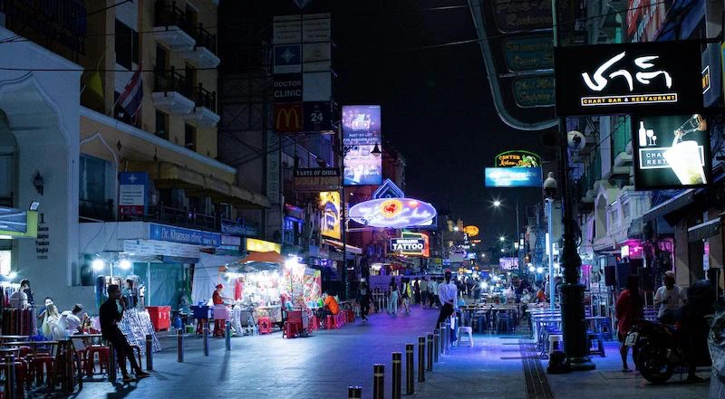 Vida nocturna en Khaosan Road