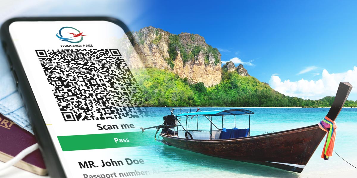 Código QR del pasaporte de Tailandia