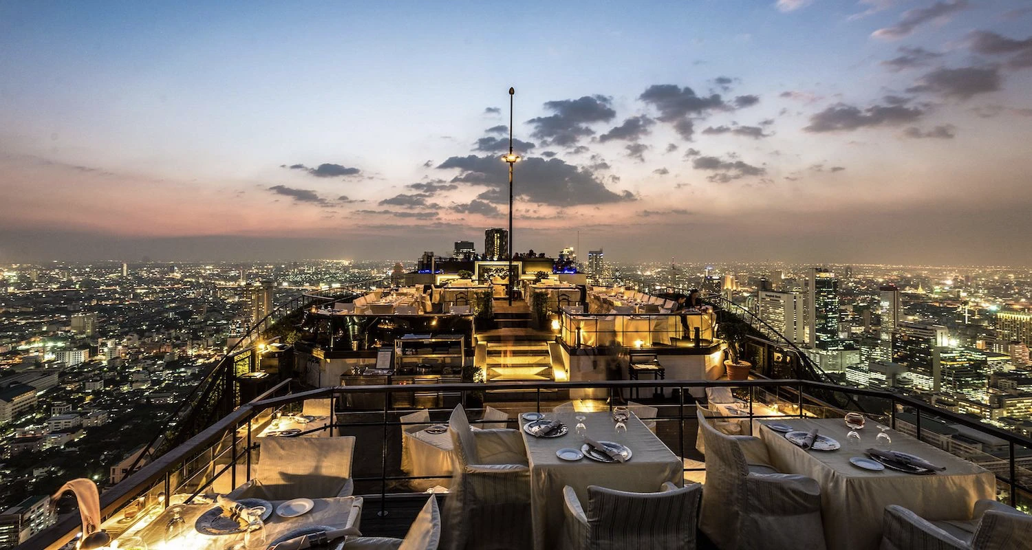Los 10 mejores restaurantes en la azotea de Bangkok