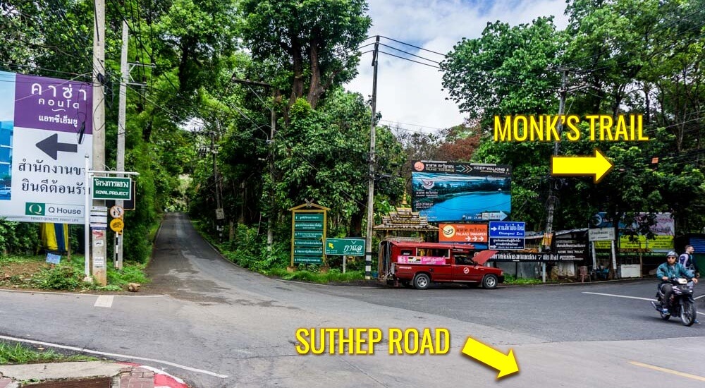 Camina por el sendero del monje hasta Doi Suthep Camina por el sendero del monje hasta Doi Suthep