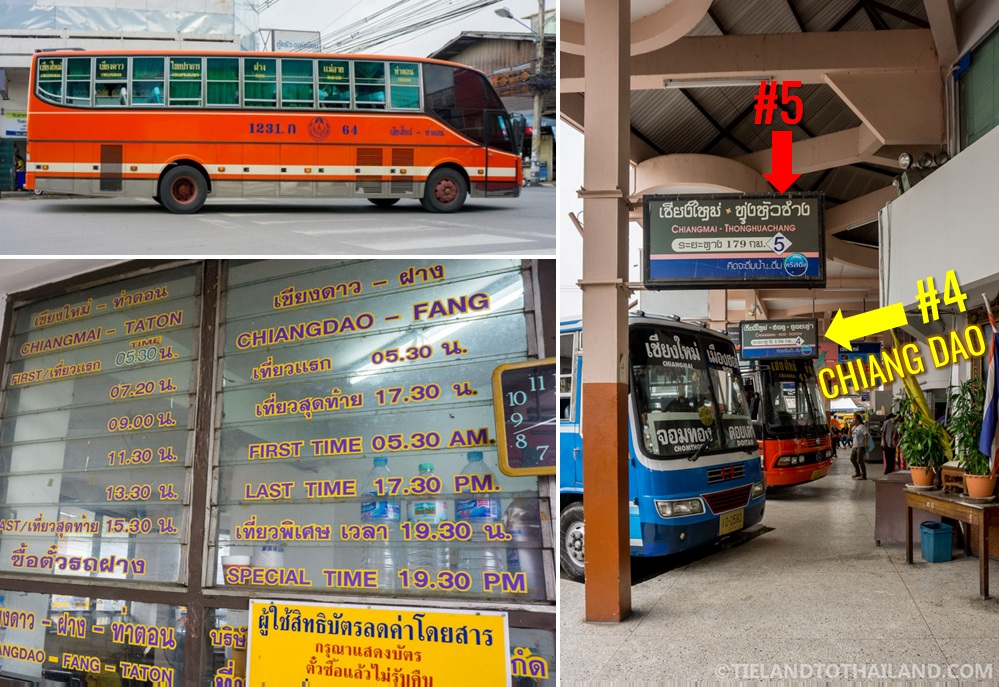Guía de tránsito de Chiang Mai a Chiang Dao.