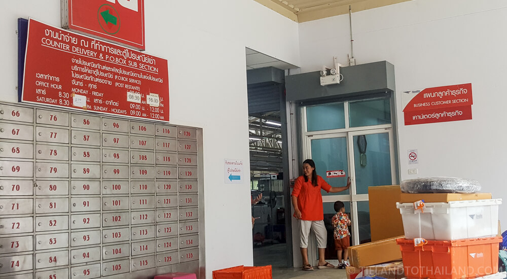 Enviar una motocicleta en Tailandia por correo