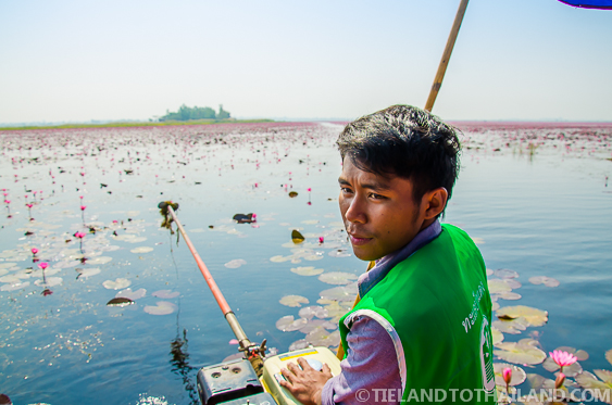 Mar del Loto Rojo en Udon Thani, Tailandia