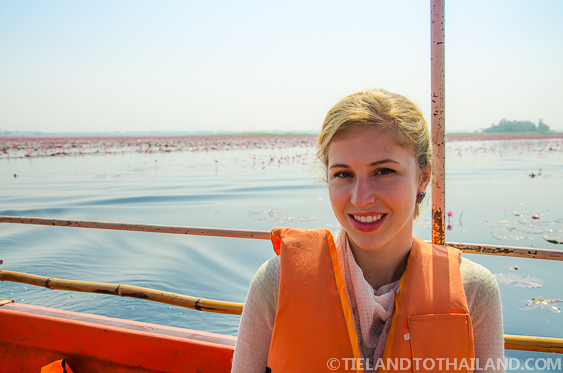 Mar del Loto Rojo en Udon Thani, Tailandia