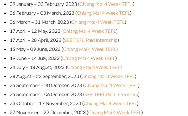 VER Revisión del curso TEFL 2023: Estudiar TEFL en Chiang Mai VER Revisión del curso TEFL 2023: Estudiar TEFL en Chiang Mai