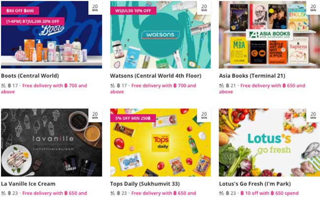 Foodpanda – Información sobre servicios de comida a domicilio en Tailandia