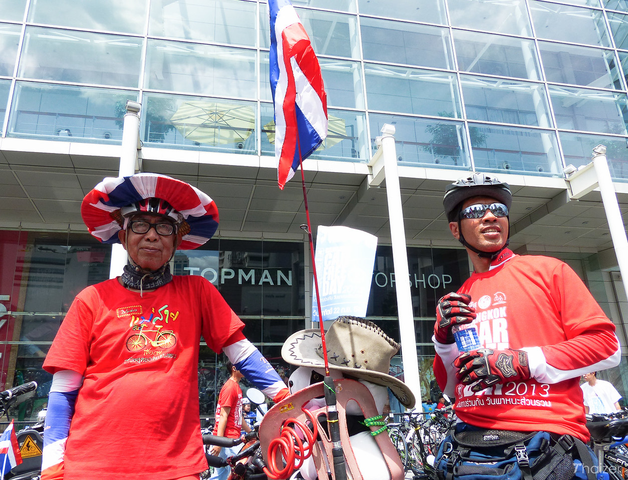 Colores de Tailandia: rojo brillante