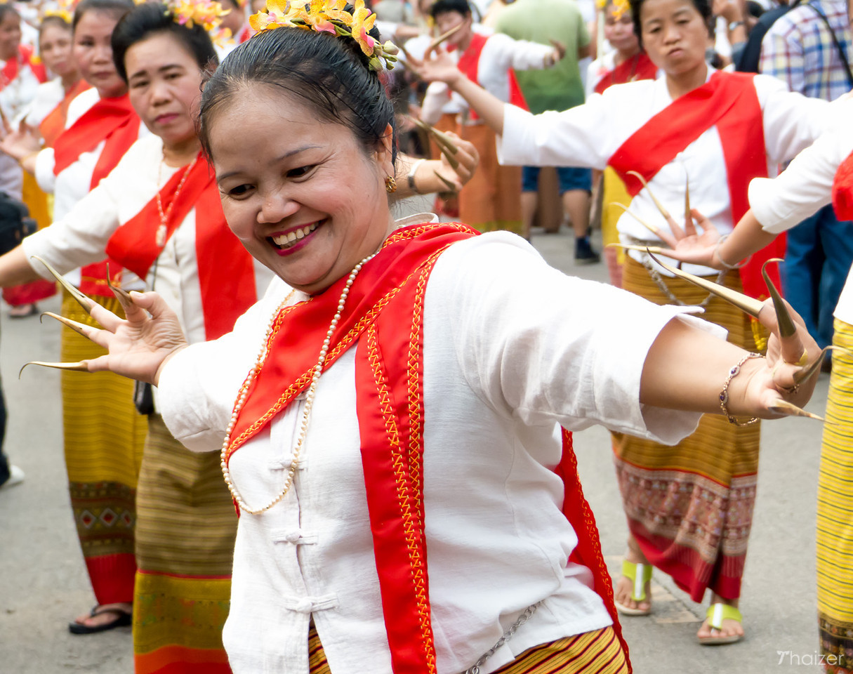 Colores de Tailandia: rojo brillante