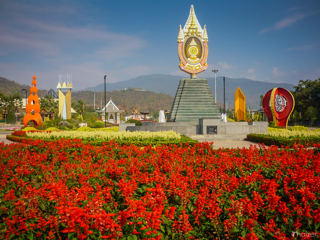 Colores de Tailandia: rojo brillante