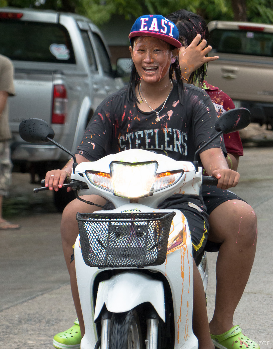 Celebrando Songkran en Nakhon Si Thammarat