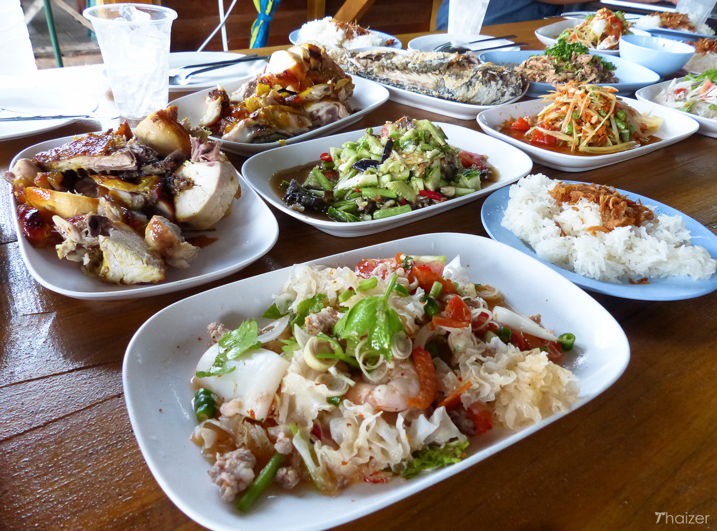 Celebrando Songkran en Nakhon Si Thammarat