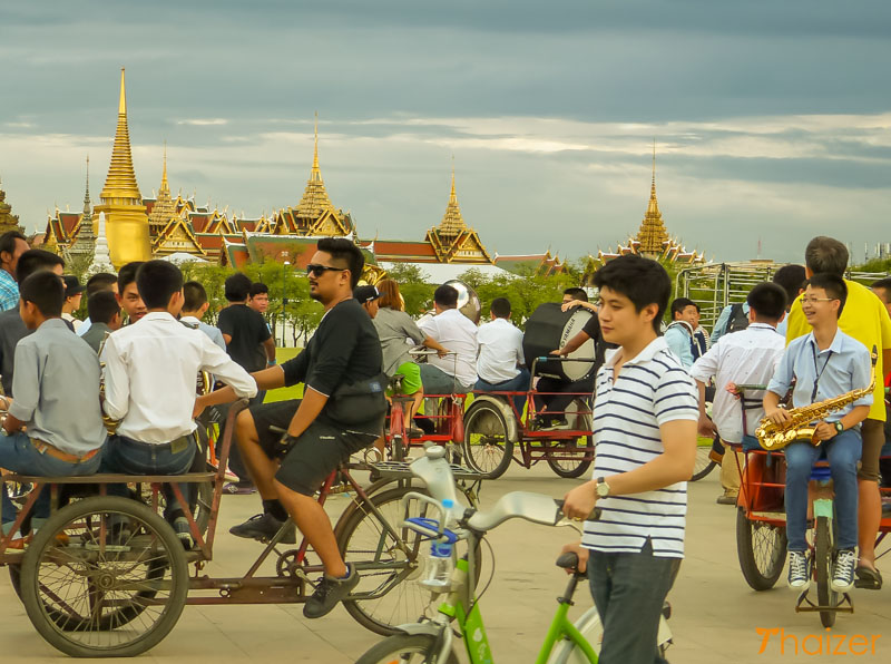 Fotos del día sin coches en Bangkok
