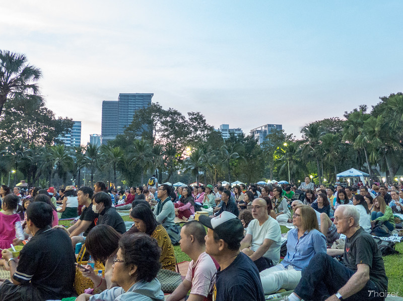 Una velada con la Orquesta Sinfónica de Bangkok en el parque Lumphini