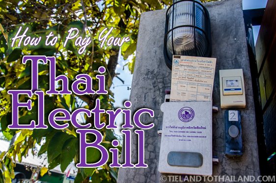 Cómo pagar tu factura de electricidad tailandesa