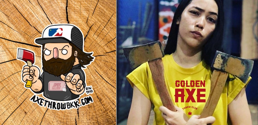 Lanzamiento de hachas en Bangkok