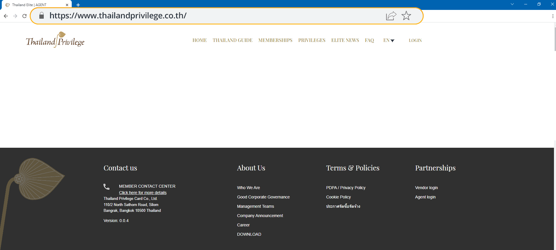 Sitio web oficial de Tailandia Elite Sitio web oficial de Tailandia Elite