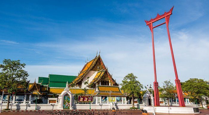 Wat Suthat y Sao Ching Cha (columpio gigante), Bangkok